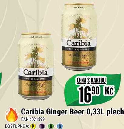 Caribia Ginger Beer 0,33L plech 
