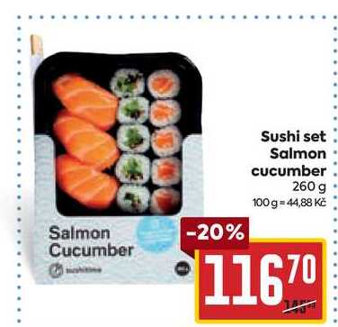 Sushi set Salmon cucumber 260 g 