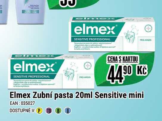 Elmex Zubní pasta 20ml Sensitive mini 