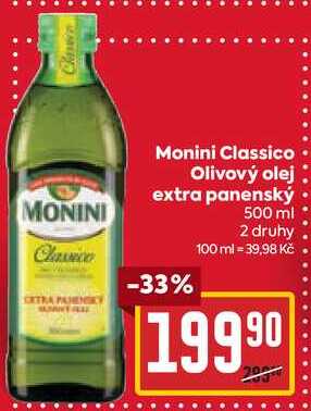 Monini Classico Olivový olej extra panenský 500 ml