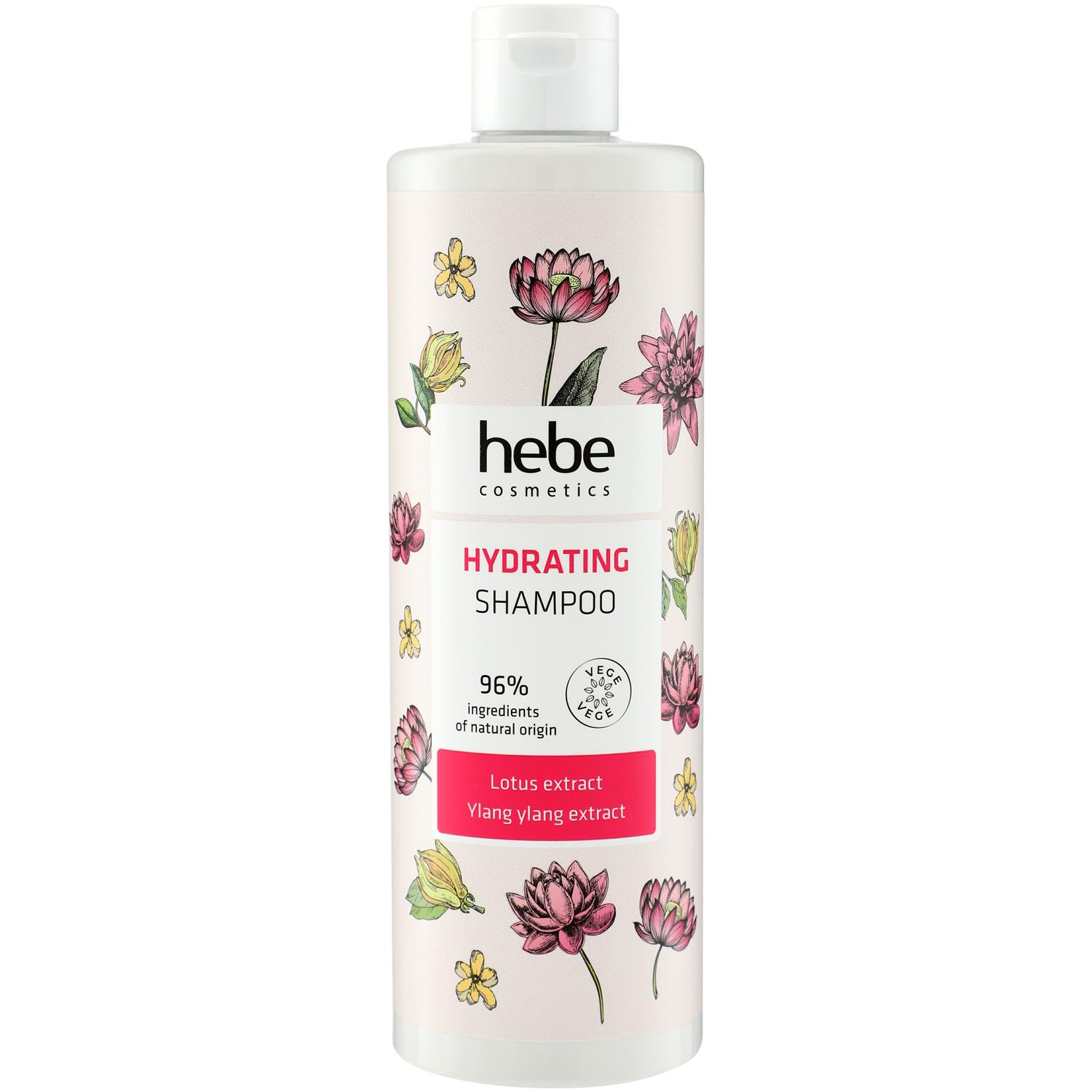 Hebe Cosmetics Hydrating, hydratační šampon na vlasy, 400 ml