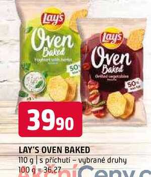 Lay's Oven Baked 110 g s příchutí vybrané druhy