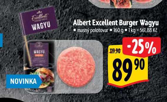 Albert Excellent Burger Wagyu   160 g  