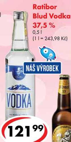 Ratibor Blud Vodka 37,5%, 0,5 l 