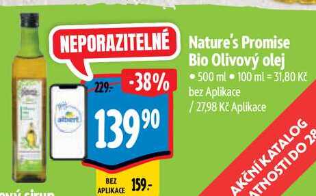 Nature's Promise Bio Olivový olej, 500 ml 