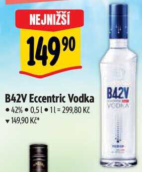 B42V Eccentric Vodka, 0,5 l