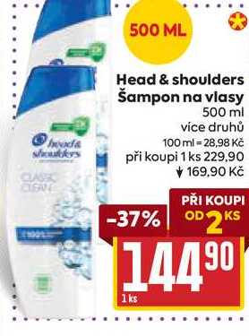 Head & shoulders Šampon na vlasy 500 ml