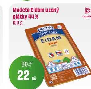 Madeta Eidam uzený plátky 44% 100 g 