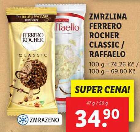 ZMRZLINA FERRERO ROCHER CLASSIC / RAFFAELO, 47 g/50 g