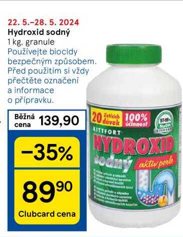 Hydroxid sodný, 1 kg