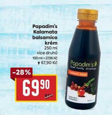 Papadim's Kalamata balsamico krém 250 ml
