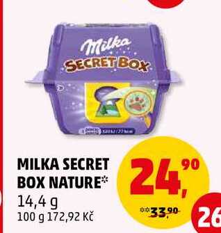 MILKA SECRET BOX NATURE, 14,4 g 