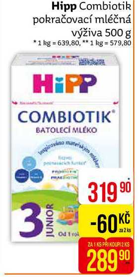 HiPP Junior combiotik 3 mléčná batolecí výživa 500g