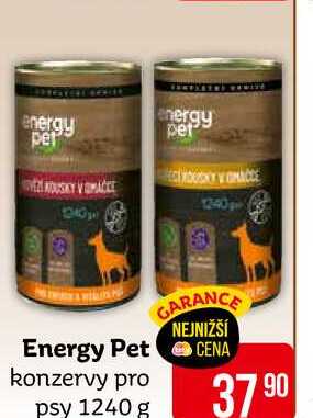 Energy Pet konzervy pro psy 1240 g 