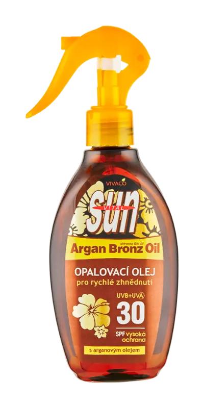 Sun Vital Olej na opalování s arganovým olejem SPF30, 200 ml