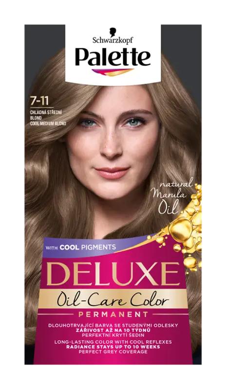 Palette Barva na vlasy Deluxe 7-11 chladná střední blond, 1 ks