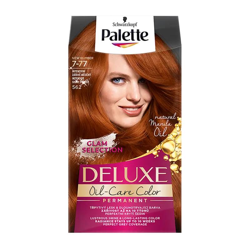 Palette Deluxe barva na vlasy intenzivní zářivě měděná 7-77 (562), 1 ks