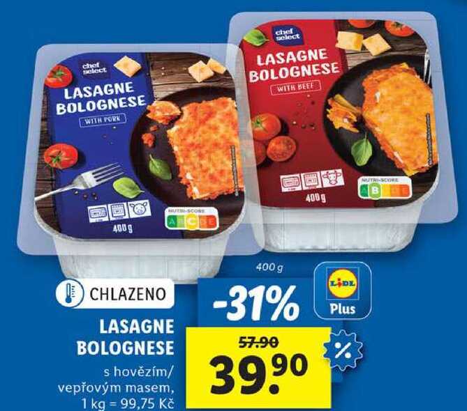LASAGNE BOLOGNESE, 400 g