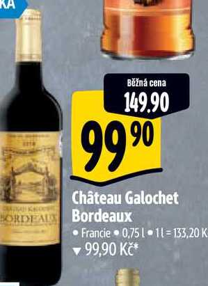 Château Galochet Bordeaux, 0,75 l