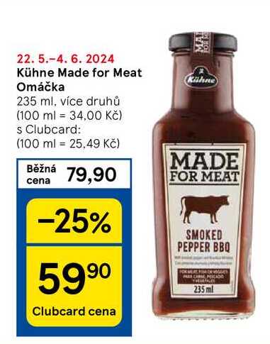 Kühne Made for Meat Omáčka, 235 ml