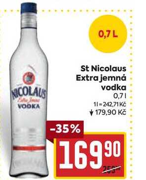 St Nicolaus Extra jemná vodka 0,7l