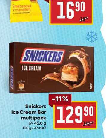 Snickers Ice Cream Bar multipack 6x 45,6 g