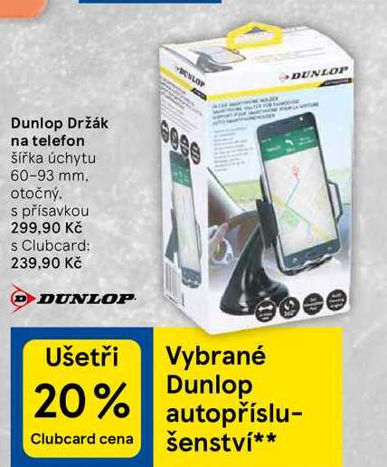 Dunlop Držák na telefon, šířka úchytu 60-93 mm
