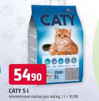 CATY 5l křemelinové stelivo pro kočky