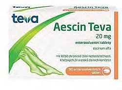 Aescin Teva 20 mg 90 enterosolventních tablet