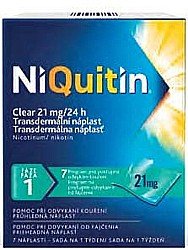 NiQuitin® Clear 21 mg/24 h transdermální náplast 7 ks