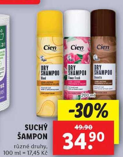 SUCHÝ ŠAMPON, 200 ml