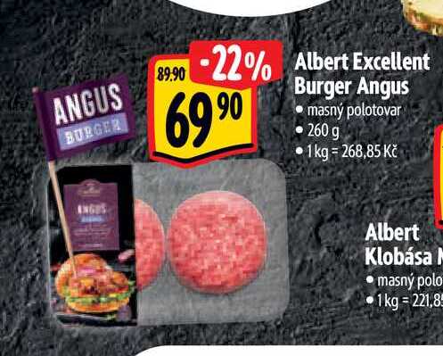  Albert Excellent  Burger Angus  260 g
