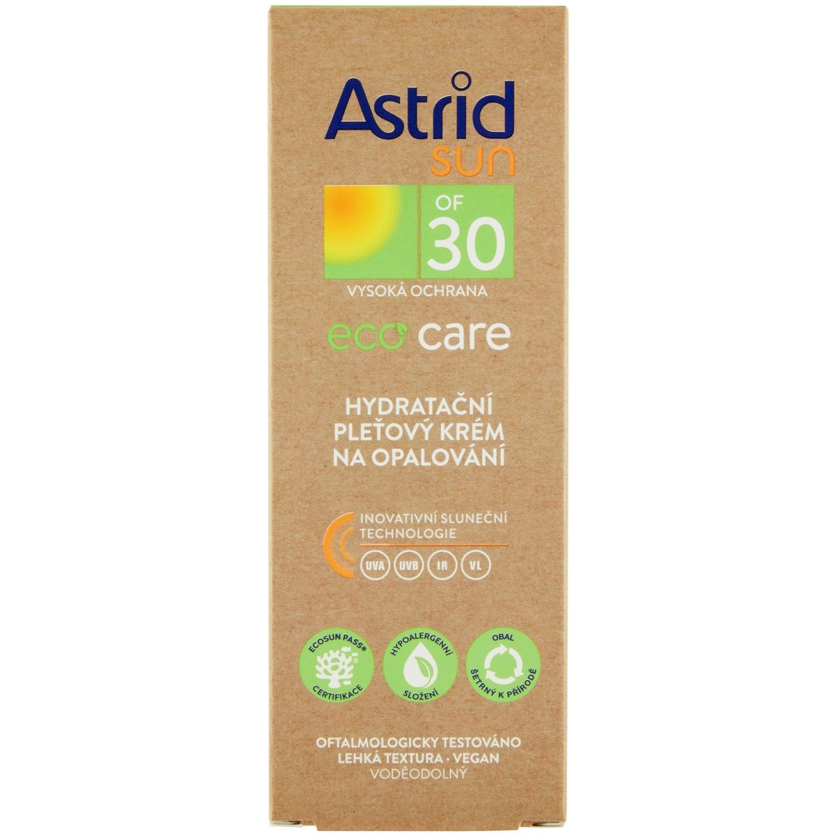 Astrid Sun Eco Care pleťový krém na opalování SPF 30