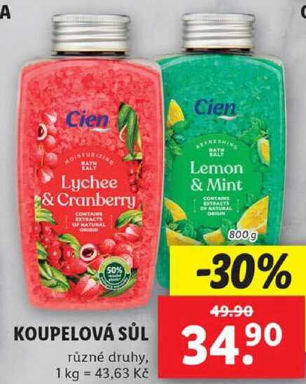 KOUPELOVÁ SŮL, 800 g