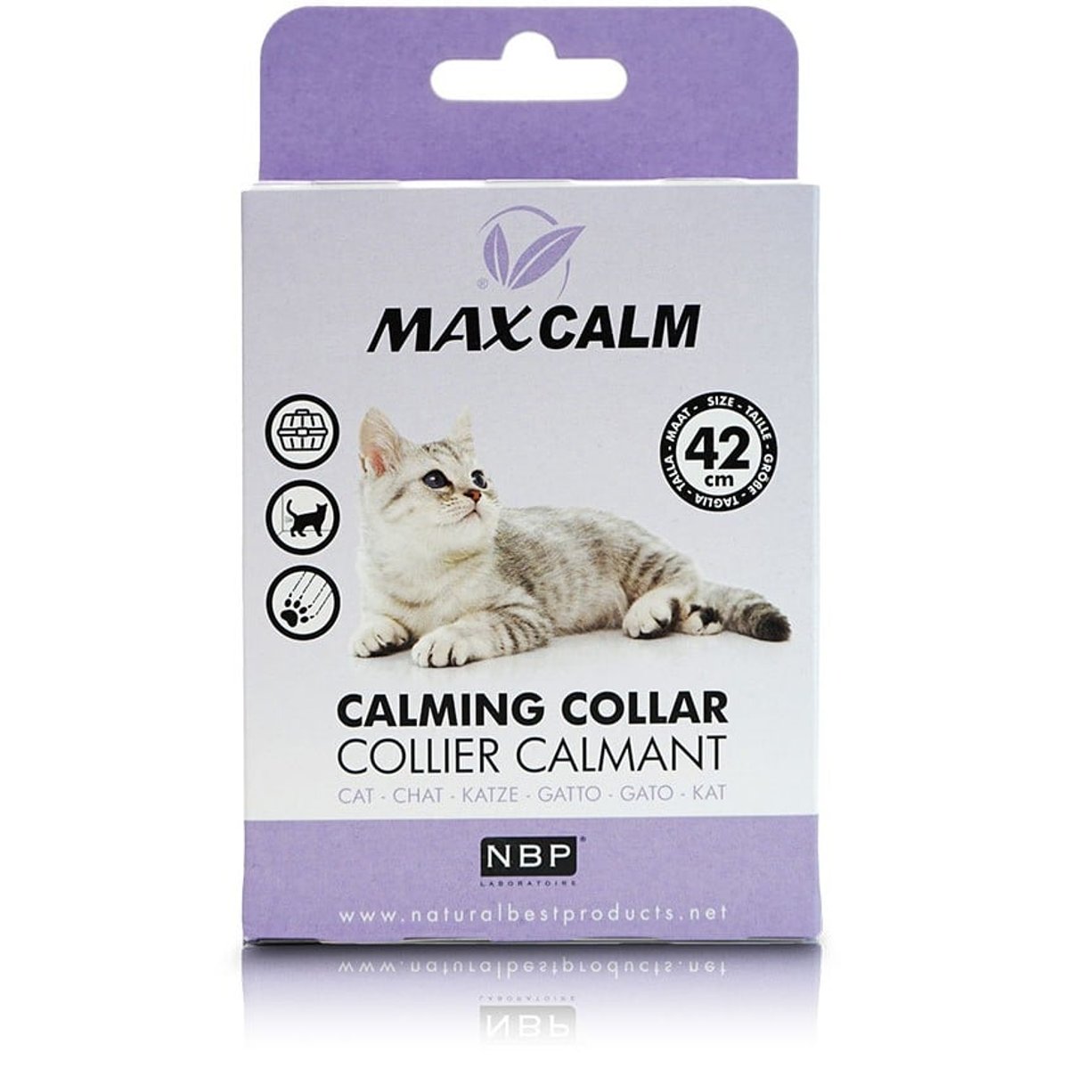 Max Calm zklidň.obojek proti stresu pro kočky 42cm