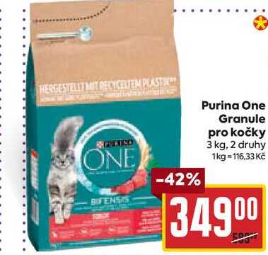 Purina One Granule pro kočky 3 kg