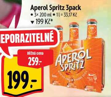 Aperol Spritz 3pack, 3x 200 ml