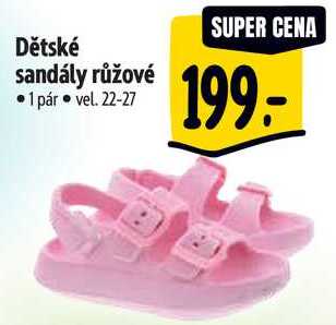 Dětské sandály růžové 