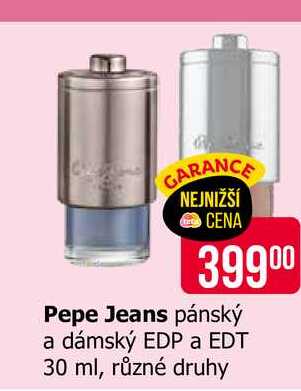 Pepe Jeans pánský a dámský EDP a EDT 30 ml, různé druhy 