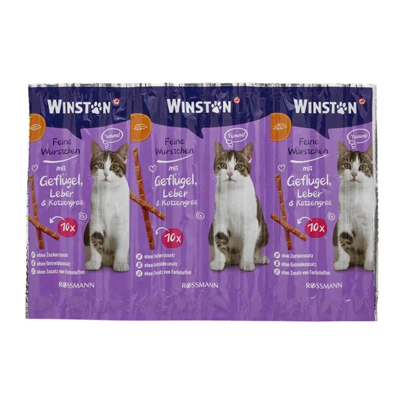 Winston Párečky s drůbežím, játry a šantou kočičí, 10 ks