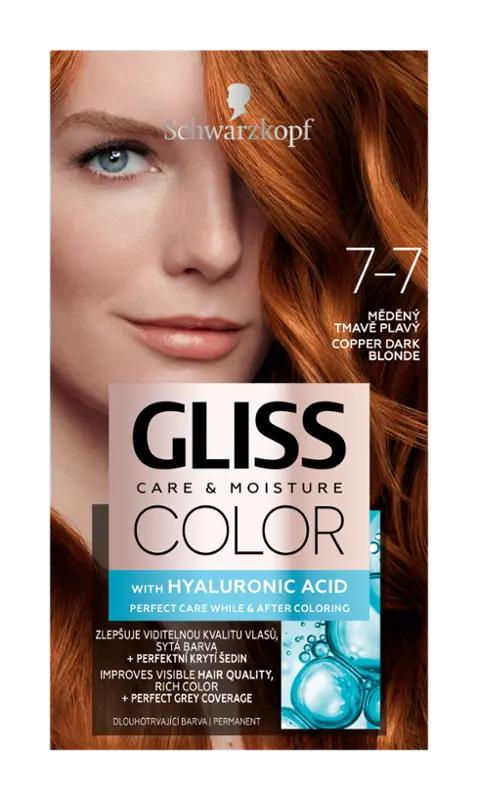 Gliss Color Barva na vlasy 7-7 měděná tmavě plavá, 1 ks
