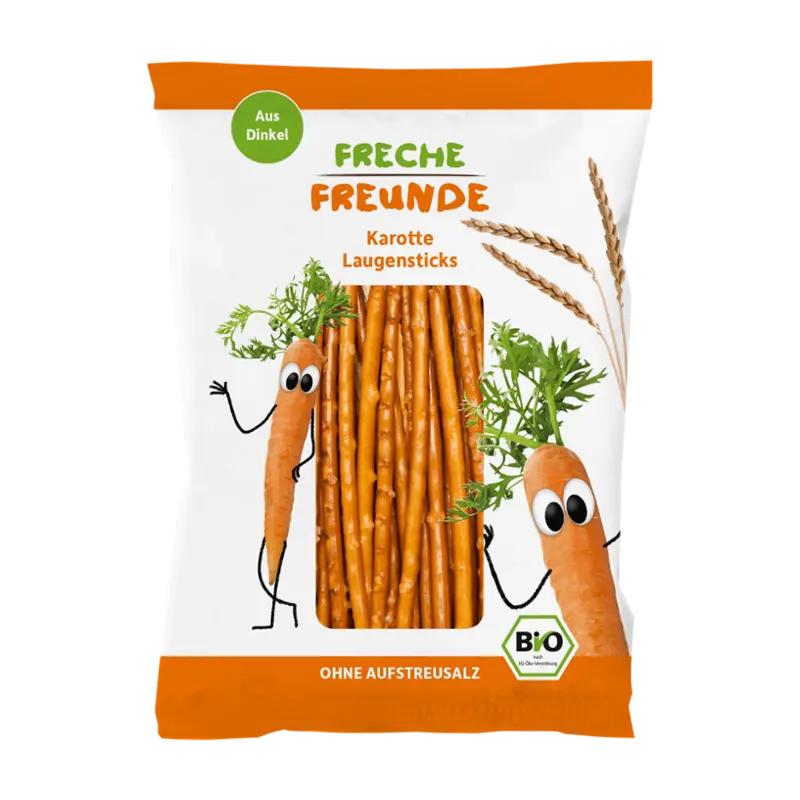Freche Freunde BIO Dětské špaldové tyčinky s mrkví, 75 g