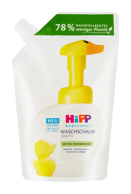 HiPP Pěna na mytí náhradní náplň Babysanft Sensitive, 250 ml