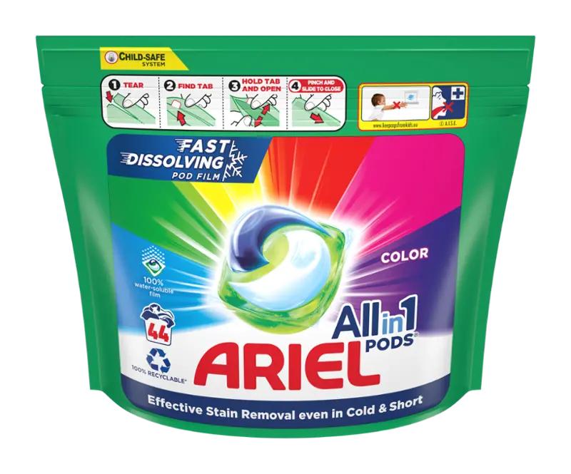 Ariel Prací kapsle All-in-1 PODS Color Fresh, 44 pd