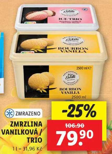 ZMRZLINA VANILKOVÁ/TRIO, 2500 ml