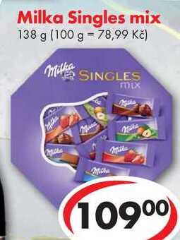 Milka Singles mix, 138 g 