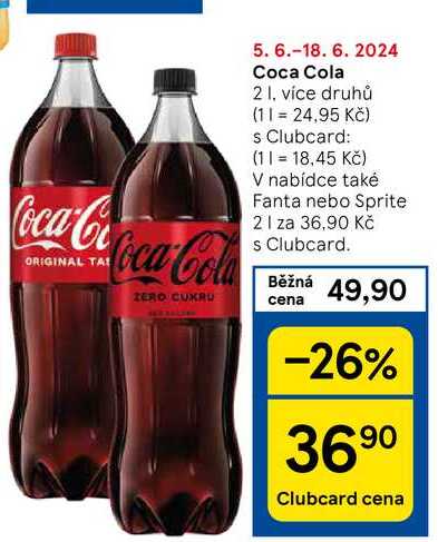 Coca Cola, 2 1. více druhů