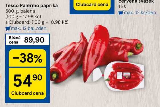Tesco Palermo paprika, 500 g, balená