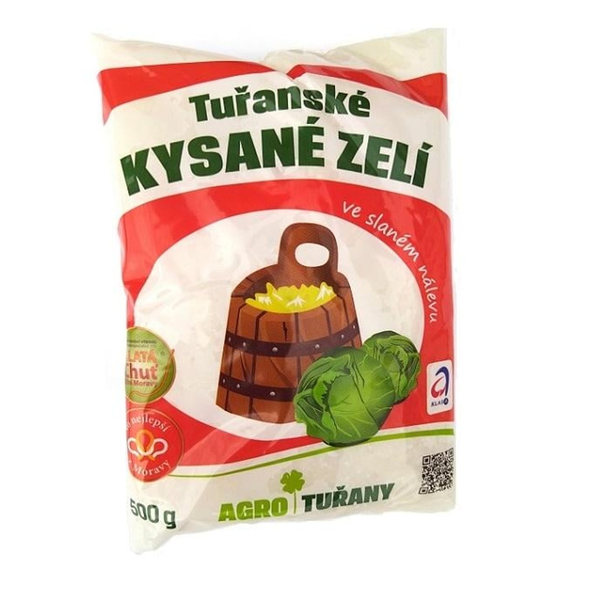 Tuřanské bílé kysané zelí, sáček