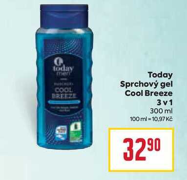 Today Sprchový gel Cool Breeze 3v1 300 ml